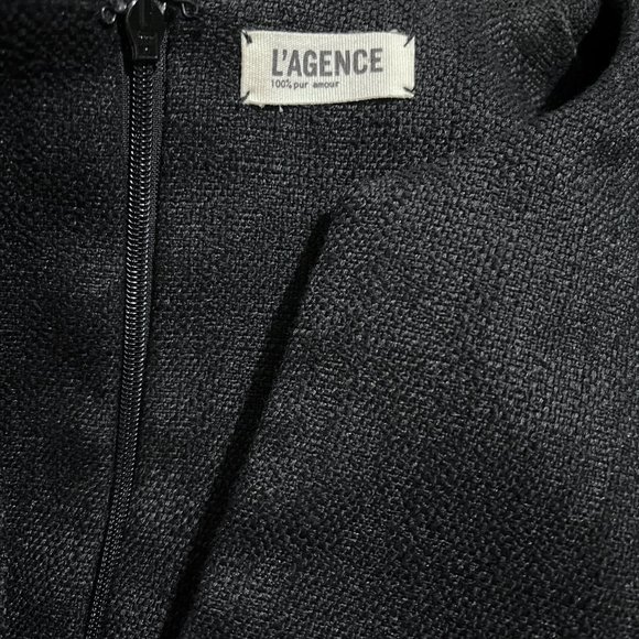 L'Agence Notch Neck Cap Sleeve Sheath Dress - Picture 13 of 14